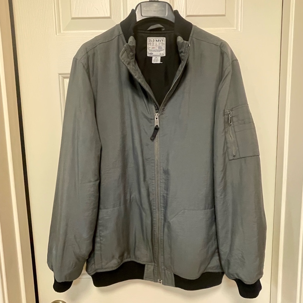 Old Navy Gray Bomber Jacket